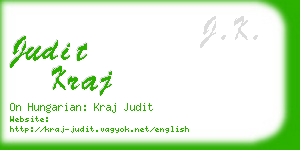 judit kraj business card